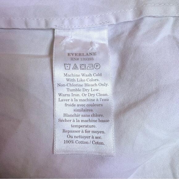 Everlane Daytripper Shirtdress White Cotton XS NWT Oversized Minimalist Short - Picture 9 of 11